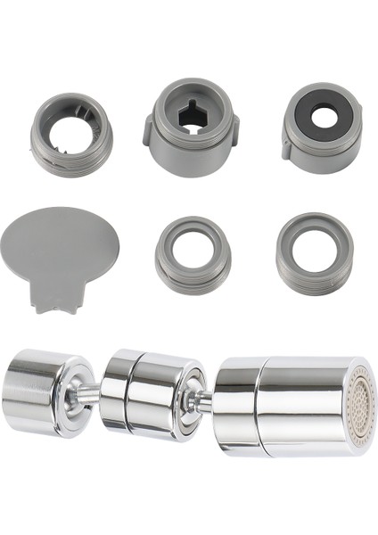 Havalandırıcı Bakır Büyük Açılı Döner Musluk Fonksiyonlu Musluk Aksesuarları Uç Filtresi Köpürtücü Havalandırıcılar Genişletilmiş Çift Çıkışlı (Yurt Dışından) modelleri