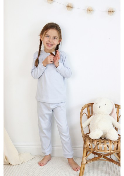 Harika Kids Kız-Erkek (Unisex) Çocuk Interlok  Kumaş Orta Kalınlıkta  Pamuklu Pijama Takımı