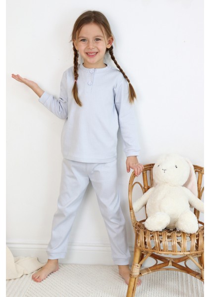 Harika Kids Kız-Erkek (Unisex) Çocuk Interlok  Kumaş Orta Kalınlıkta  Pamuklu Pijama Takımı