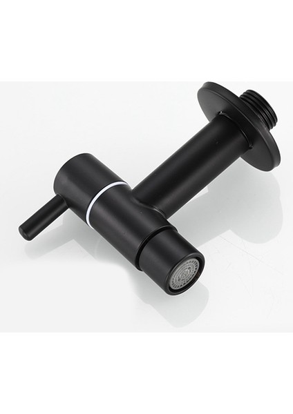 Bradoo-Mop Lavabo Sı 304 Paslanmaz Çelik Banyo Çamaşır Makinesi Musluk Açık Bahçe Tek Soğuk Su Musluğu (Siyah) (Yurt Dışından) indirimleri