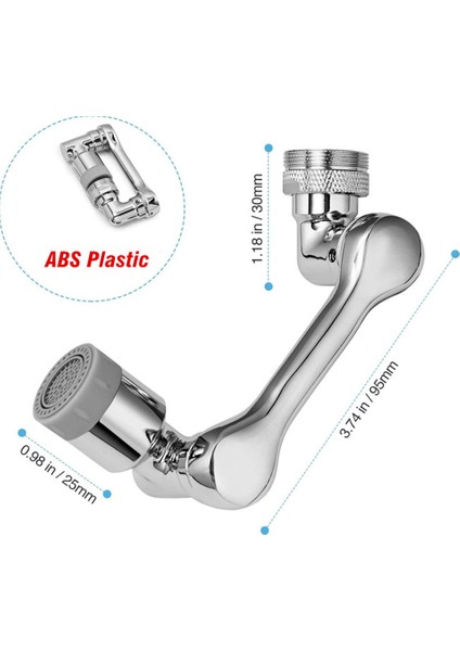 Musluk Genişletici 1800° Döndürülebilir Katlanabilir Kurulumu Kolay Musluk Genişletici-Beyaz Tek Modlu (Yurt Dışından) fırsatları