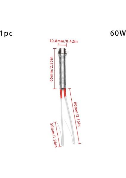 Adet 220V 30/40/60/80/100/200W Havya Çekirdek Isıtma Elemanı Yedek Kaynak Aracı Metal Işleme Aksesuar Yedek Parça (Yurt Dışından) indirimleri