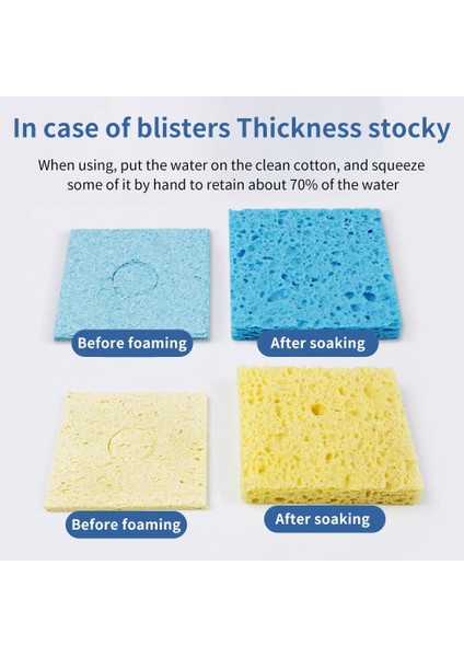 Luxıanzı 10/20 Adet Temizleme Süngeri Temizleyici Yüksek Sıcaklık Dayanımı Elektrikli Kaynak Havya Ucu Temizleyici Pedleri Araçları (Yurt Dışından) fırsatları