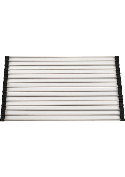 Katlanabilir Silikon Lavabo Üstü Bulaşık Kurutmalık Roll-Up Bulaşıklık-Gümüş 37X30CM (Yurt Dışından) fiyatları