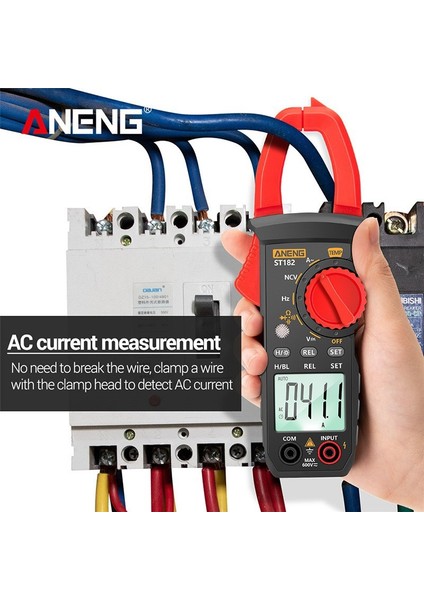 Taşınabilir LCD Dijital Kelepçe Multimetre Dc/ac Gerilim Metre Voltmetre Ampermetre Amp Hz Kapasite Ncv Ohm Direnç Sıcaklık Test Cihazı Multitester (Yurt Dışından) fırsatları