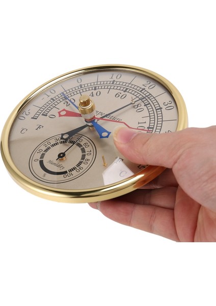 Srıwen 5 Inç Min Max Termometre Higrometre Duvara Montaj Duvar Asmak Analog Kapalı Açık Anti Yağmur Sıcaklık Nem Ölçer (Yurt Dışından)