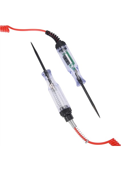 Test Işığı 2 Adet, 6 V-24 V Dc Araba Devre Test Cihazı Işık ve Dijital LCD Araba Elektrik Test Cihazı Otomatik Gerilim Süreklilik Testi (Yurt Dışından)