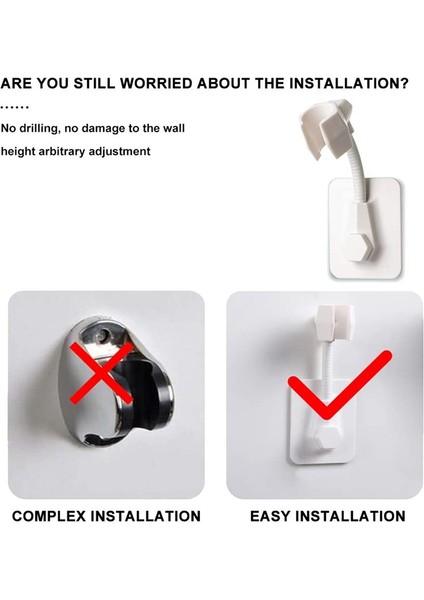 El Duş Başlığı Tutucu-1 * Duş Başlığı Tutucu-Beyaz (Yurt Dışından) fırsatları