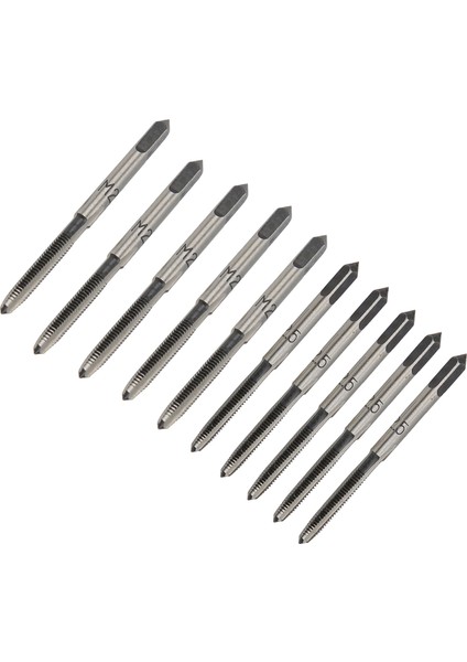 10 Adet M2.5 Konik Fiş Musluk Seti Metal Işleme Için Düz Şaft Karbon Çelik (Yurt Dışından) fiyatları
