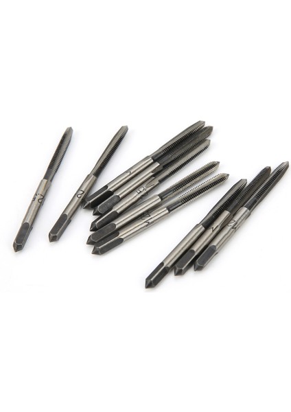 10 Adet M2.5 Konik Fiş Musluk Seti Metal Işleme Için Düz Şaft Karbon Çelik (Yurt Dışından) fırsatları