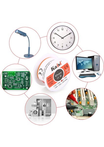 0.6mm SN60/PB40 0.01SIN %1.2 Düşük Erime Noktalı Kalay Kurşun Kalay Tel Lehim Teli Rulo - Gümüş (Yurt Dışından) modelleri