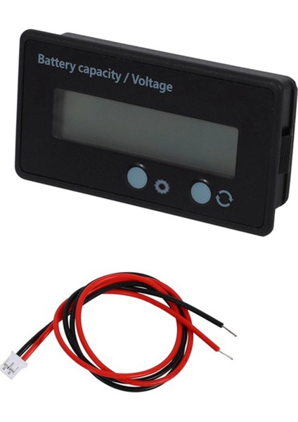 LCD Pil Kapasitesi Ölçer Ölçer 12V/24V/36V/48V Kurşun Asit Akü Durum Göstergesi, Lityum Pil Kapasitesi Test Cihazı (Yurt Dışından)