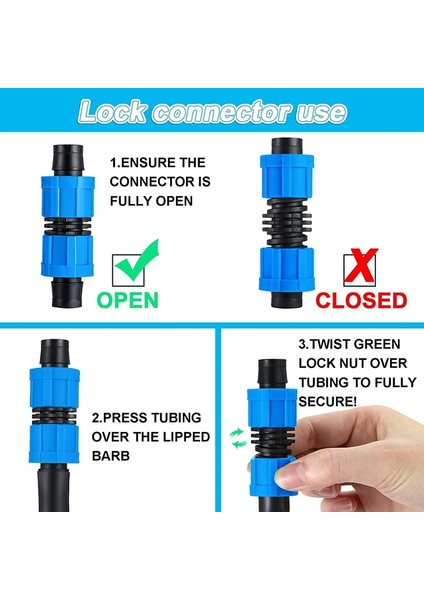 12 Adet Damla Sulama Kaplinleri, 1/2 Inç Üniversal Konnektör Damlama Boru Bağlantı Parçaları, 16-17 mm Damlama Bandı ile Uyumlu (Yurt Dışından) modelleri