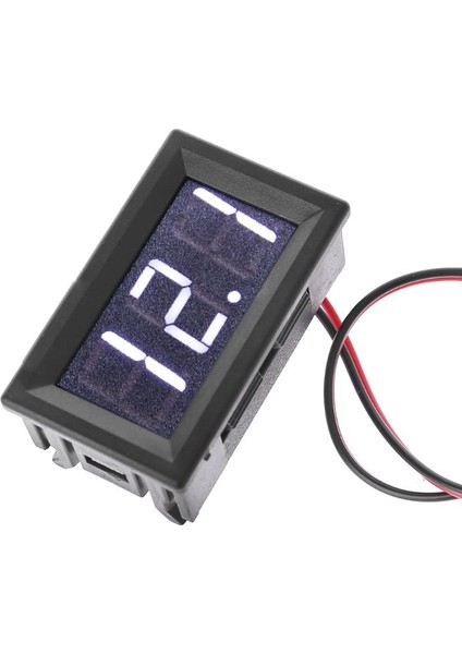 【ayak Koltuk】dc 5V-120V Dijital Voltmetre LED Ekran Paneli 12V 24V 96V Elektromobil Motosiklet Için 2 Telli Volt Gerilim Test Ölçer (Yurt Dışından) fiyatları