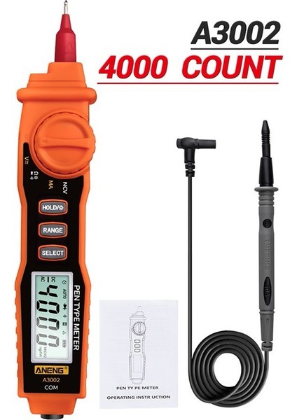 Dijital Multimetre, Temassız Acv/dcv Elektrikli El Tipi Test Cihazı ile Kalem Tipi Sayımları (Yurt Dışından)
