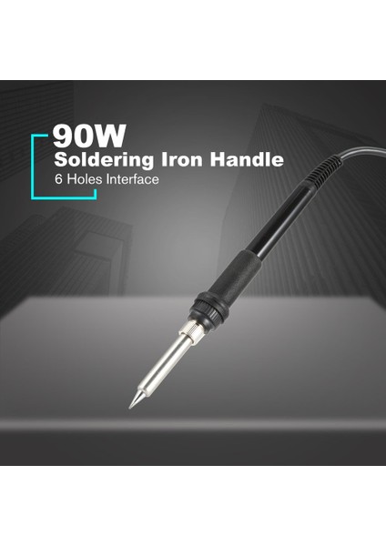 90W Elektronik Havya Isıtmalı Saplı Kaynak Aleti Lehim 6 Delik - Siyah (Yurt Dışından) modelleri