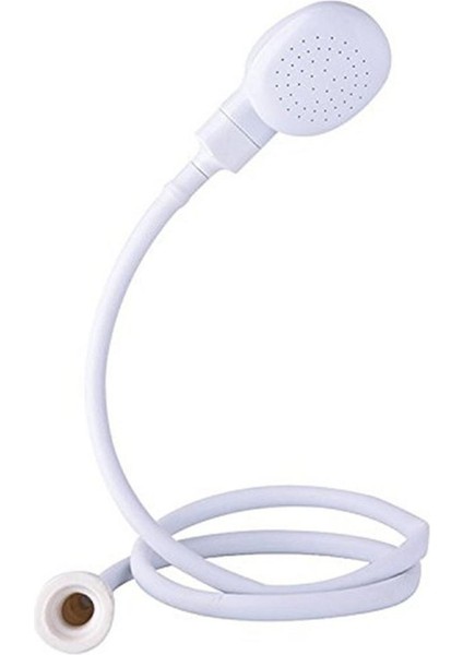 Duş Başlığı Pet Köpek Kedi Çok Fonksiyonlu Musluk Musluk Sprey Drenaj Su Başlıkları-Beyaz (Yurt Dışından)