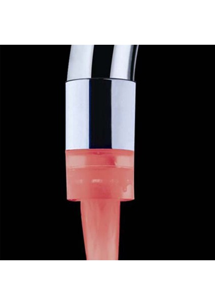 Su Glow Duş 3 Renk Değişen LED Musluk Musluk Işık Sıcaklık Sensörü - Gümüş (Yurt Dışından) modelleri