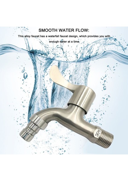 Parça Fırçalanmış Çamaşır Makinesi Musluğu Alaşımlı Güverte Üstü Banyo Havzası Tek Soğuk Hızlı Açılır Lavabo Musluğu Şerit (Yurt Dışından) fırsatları