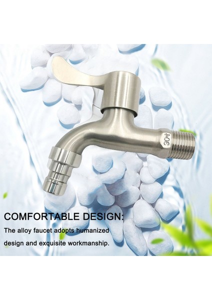 Parça Fırçalanmış Çamaşır Makinesi Musluğu Alaşımlı Güverte Üstü Banyo Havzası Tek Soğuk Hızlı Açılır Lavabo Musluğu Şerit (Yurt Dışından) indirimleri