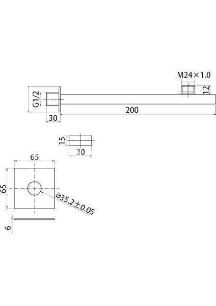 Zoroom Pirinç Duvara Monte Banyo Küvet Bacalı Kare Küvet Bacalı Musluk Bacalı (Yurt Dışından) fırsatları