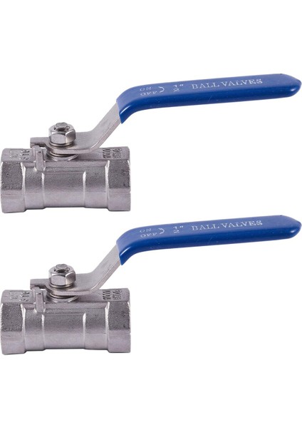 2x 1/2 Inçpaslanmaz Çelik Iç Dişli Kol Kolu Küresel Vana (Yurt Dışından)