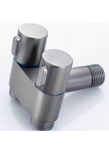 Parça 1 In 2 Out Yönlendirici Açı Vanası Kendi Kendini Temizleyen Çift Kontrol Banyo Sı (Koyu Gri) (Yurt Dışından) modelleri