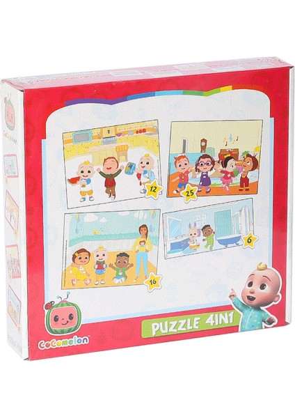 CO7899 Cocomelon 4ın1 Puzzle -Laço