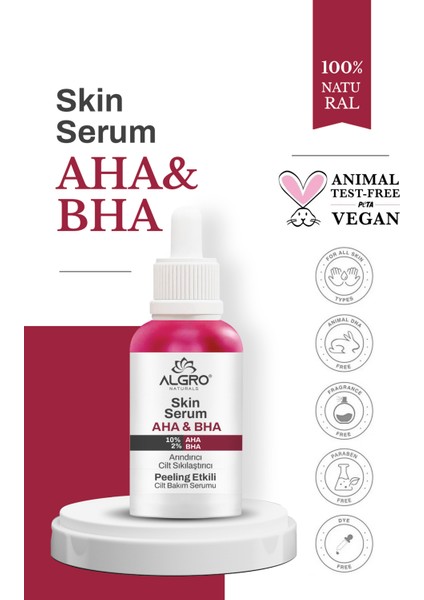 Aha & Bha & Cilt Tonu Eşitleyici Kırmızı Peeling Cilt Serumu 30 Ml modelleri