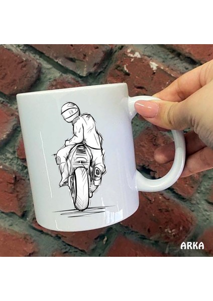 Size Özel Motorcu Seramik Baskılı Kupa Bardaklar fiyatları