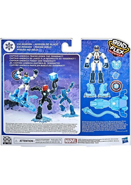 F5868 Avengers Bend Flex Captain America Buz Görevi modelleri