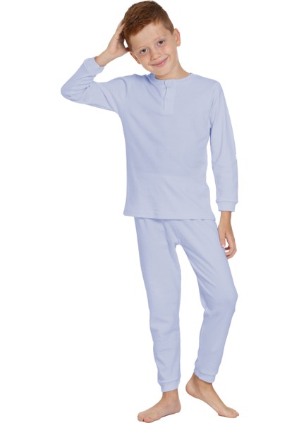 Kız-Erkek (Unisex) Çocuk Interlok Kumaş Orta Kalınlıkta Pamuklu Pijama Takımı