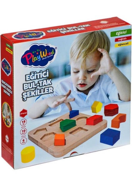 ONY-389 Ahşap Eğitici Bultak Şekiller Playwood