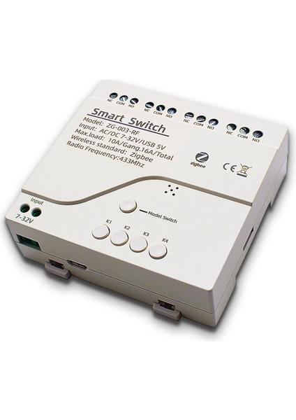 4ch Zigbee Akıllı Işık Anahtarı Dc 5/12/32V RF433 10A Röleler Alır Alexa Assistant, Tuya Smart Life ile Çalışır (Yurt Dışından)