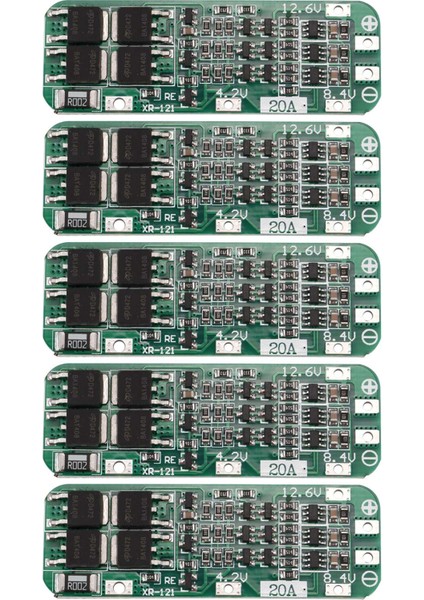 5x 3s 20A Li-Ion Lityum 18650 Şarj Cihazı Bms Koruma Levhası 12.6V Hücre 64X20X3.4MM S08 (Yurt Dışından) fiyatları
