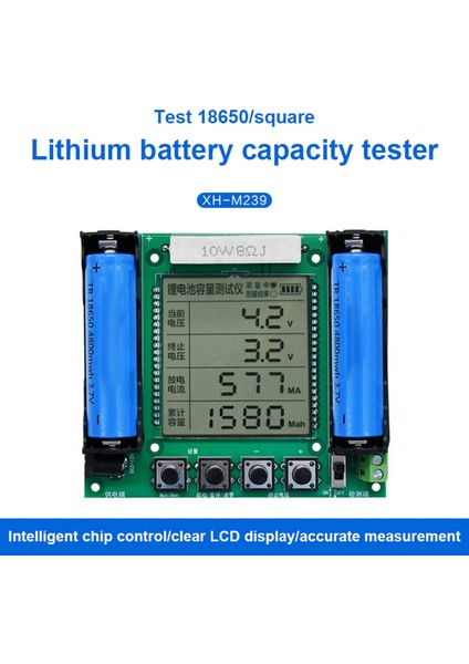 Adet LCD Ekran Test Cihazı ile XH-M239 18650 Lityum Kapasite Test Cihazı (Yurt Dışından) modelleri