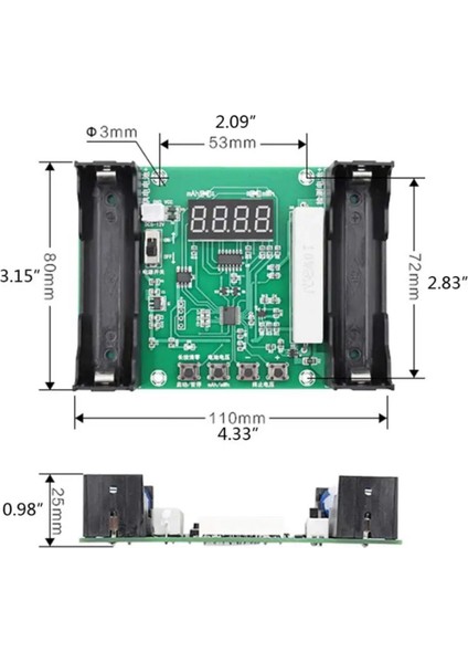 XH-M240 18650 Lityum Kapasite Test Cihazı Mah/mwh Gerçek Kapasite Test Cihazı Aksesuarları (Yurt Dışından)