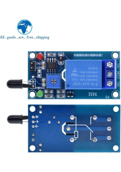 Ir Kızılötesi 1 Kanal 5V 12V Alev Algılama Sensörü Modülü Yangın Alarm Sensörü Röle Modülü Arduino Için (Yurt Dışından)