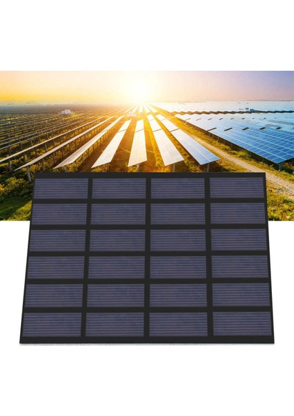 1.5W 6V Mini Polysilicon Güneş Paneli Pet Lamine Kurulu Dış Mekan Için Dıy Pil Şarj Cihazı (Yurt Dışından)