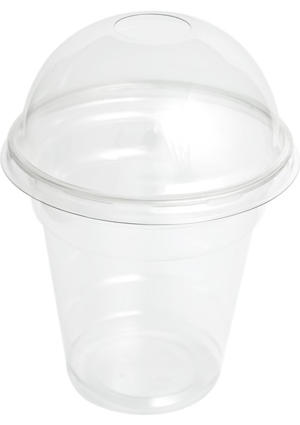 Ekonomik 95 Çap Pet Bardak (300 Ml.) + Bombe Delikli Kapak 1000 Adet