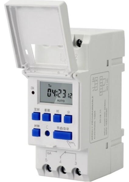 Elektronik Haftalık 7 Gün Programlanabilir Dijital Endüstriyel Zaman Anahtarı Röle Zamanlayıcı Kontrolü Ac 220 V 16A Din Ray Montajı (Yurt Dışından) fırsatları
