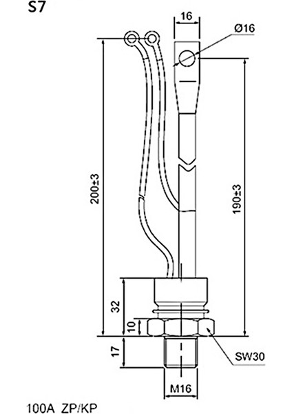 Zoroom 1 Parça Spiral Doğrultucu Diyot ZP100A1600V Motor Için Yüksek 2cz Silikon Doğrultucu (Ford) (Yurt Dışından) indirimleri