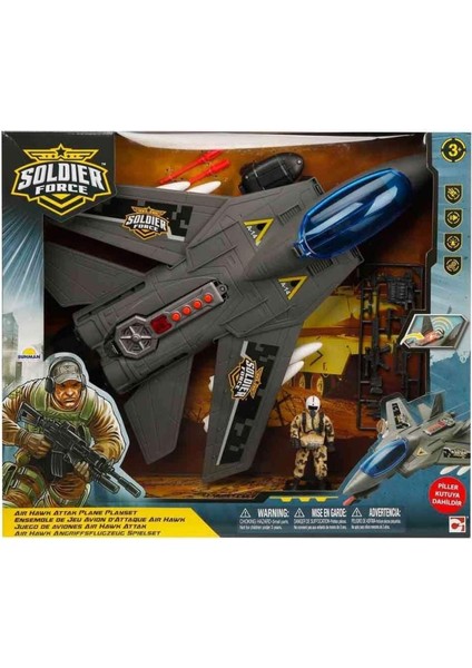 45054 Sesli ve Işıklı Soldier Force Air Hawk Attack Oyun Seti -Sunman