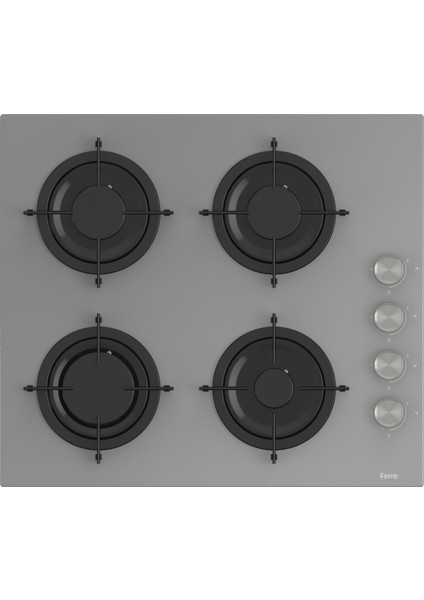 Flowart Serisi Gri Mega Ankastre Set (CS208 + QMS63CPR +D102 )