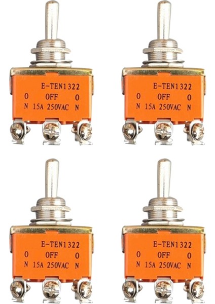 4pcs 6-Pin Dc Motor Ford ve Ters Anahtar 15A 250V (Yurt Dışından)