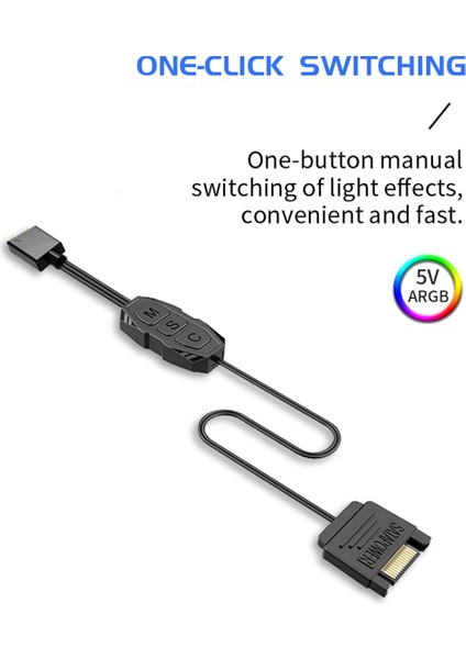Argb Denetleyici 3pin 5V Sata Besleme Bilgisayarı Uzaktan Kumanda (Yurt Dışından) modelleri