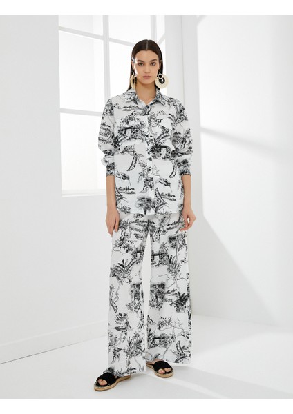 Uzun Kollu Gömlek Kapaklı Cepli Düğmeli Viskon fiyatları