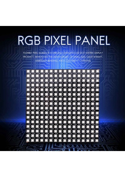 WS2812B LED Rgb Esnek Piksel Panel 16X16 LED Matris Ekran (Yurt Dışından)