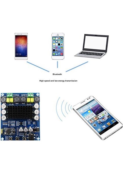 XH-M548 Bluetooth Amplifikatör Dijital Ses Kartı Çift Kanallı Modül (Yurt Dışından)