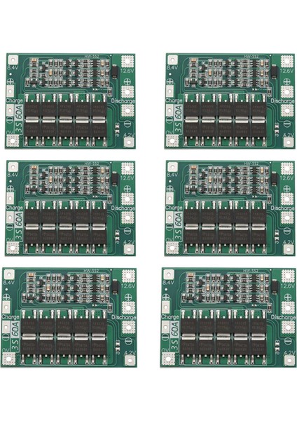 6x 3s 60A Bms Kartı 11.1V 12.6V 18650 Li-Ion Lityum Koruma Levhası Geliştirilmiş Versiyon (Yurt Dışından) fiyatları